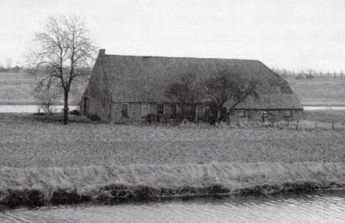 De boerderij te Nieuwe Statenzijl omstreeks 1970.